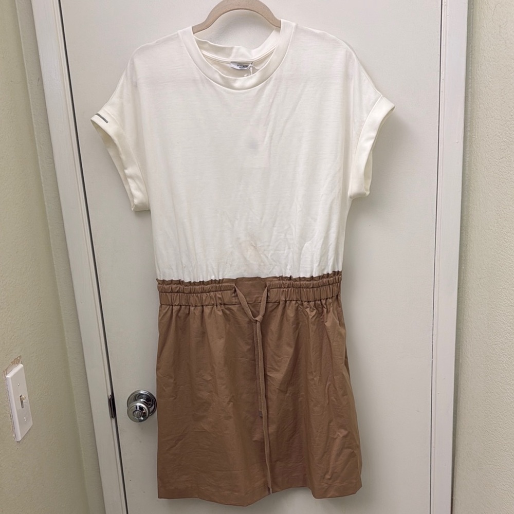 NWT Peserico Women’s Dress with Pockets & Drawstring Size 10